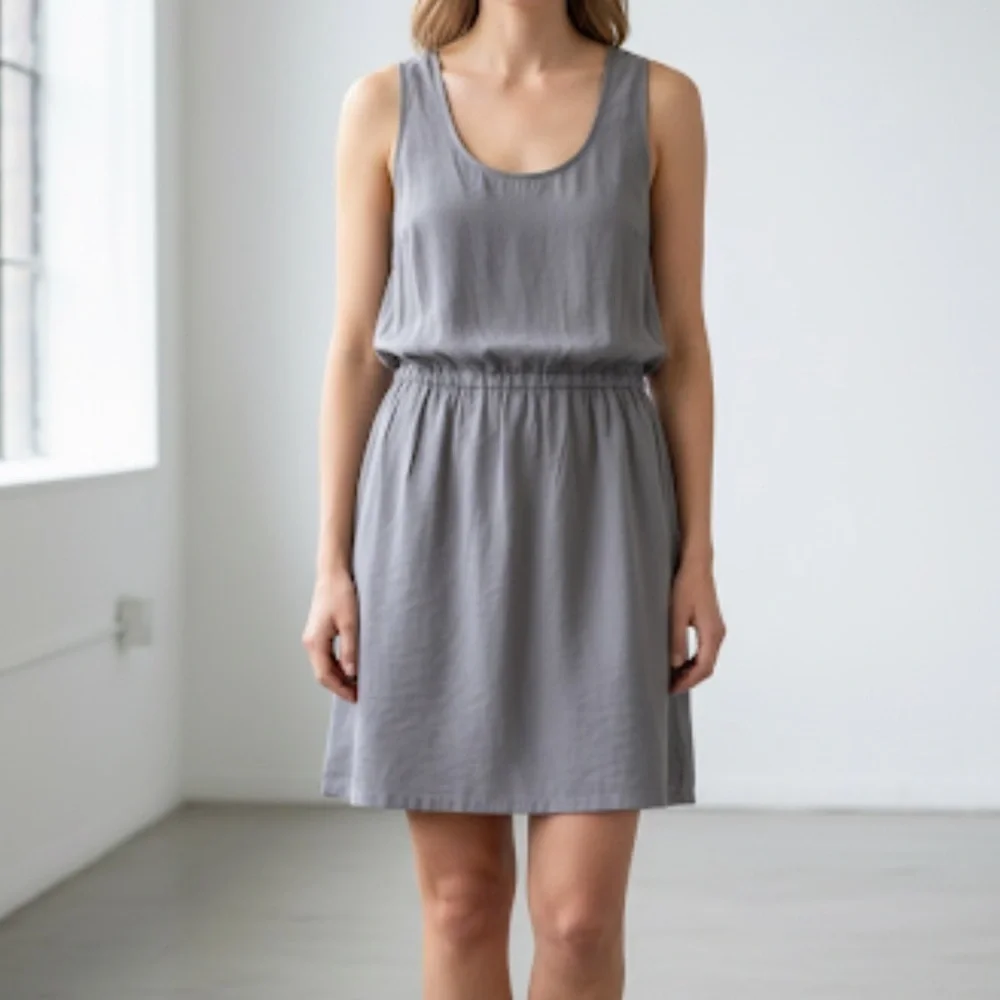 J. CREW Gray Sleeveless Dress Size 8